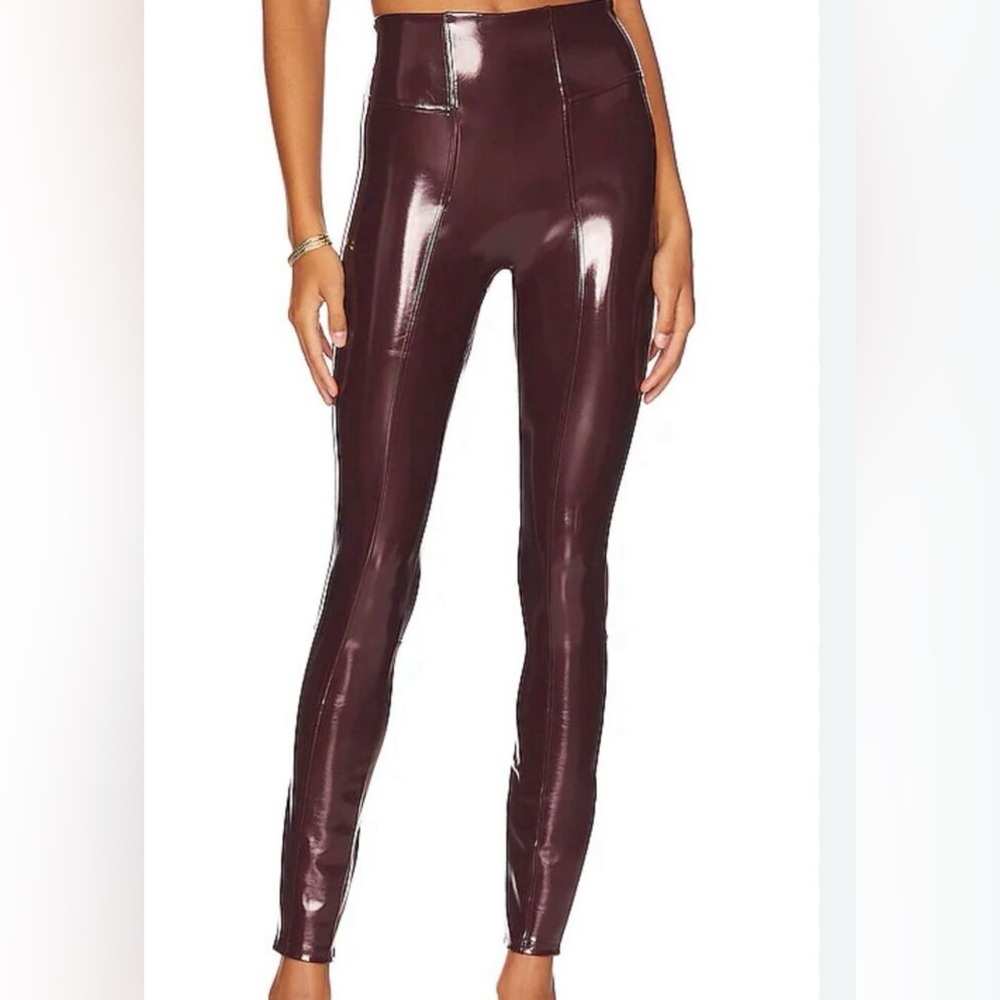 Spanx faux patent leather leggings